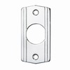 Show product details for MP-20 Alarm Controls "D" Hole for Keyswitch - Chrome Plated Brass Mini-Plate