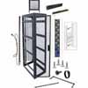 Show product details for MRK-4436-NVR-AB Middle Atlantic 44 Space (77 Inch), 36 Inch Deep Gangable Rack Configured for NVRS, Add-A-Bay, Black Finish