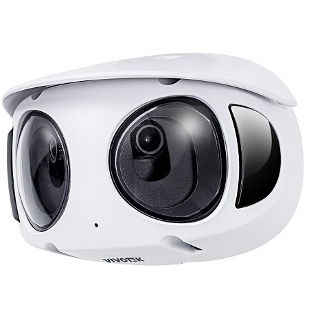 MS930-EHV-90-1Y Vivotek VORTEX Premium Series 2.8mm 15FPS @ 8MP Outdoor IR Day/Night WDR Panoramic IP Security Camera PoE - Includes 1 Year Standard License