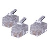 Show product details for MTP4SX Vanco Plug Modular 4P4C Handset Flat Stranded 3U