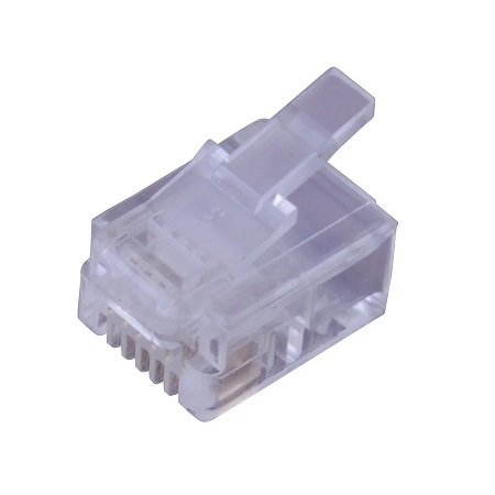 MTP6X Vanco Plug Modular 6P6C RJ12 Flat Stranded 3u