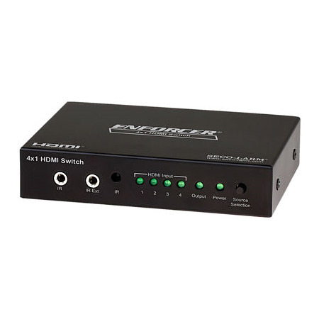 MVS-AH41-01NQ Seco-Larm HDMI Switch 4 Inputs and 1 Output  IR Remote Included Up to 1080p