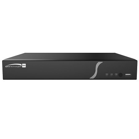 N4NRN Speco Technologies 4 Channel NVR 40Mbps Max Throughput - No HDD with 4 Built-in PoE+ Ports
