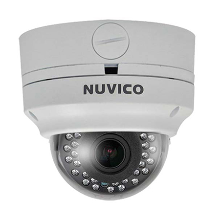 [DISCONTINUED] NC2-5M-OV31 Nuvico 3.3-10.5mm Varifocal 10FPS @ 5MP Outdoor IR Day/Night WDR Dome IP Security Camera 12VDC/PoE