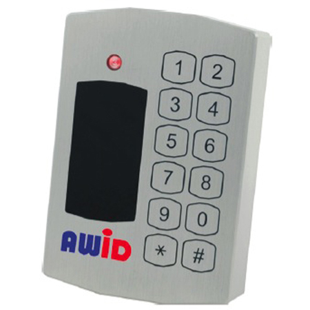 NDK-2025LF-S-MP Awid Steel, Ruggedized Keypad w/ Integrated Multi Protocol Reader