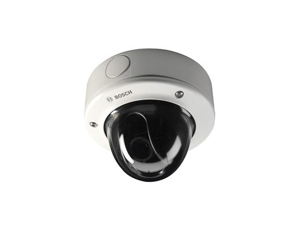 NDN-498V03-21P Bosch FlexiDome Vandal resistant, 1/3-inch Progressive Scan, H.264 dual stream, 2X DSP, WDR, 2.8 to 10 mm Varifocal lens, NTSC, 60 Hz, Motion+, PoE, Flush mount