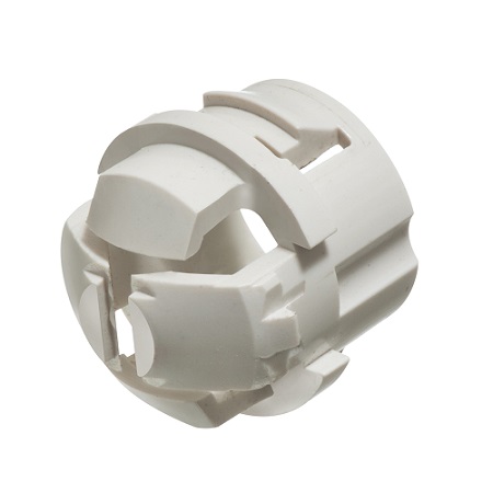 Arlington White Button Non-Metallic Push-In Connectors