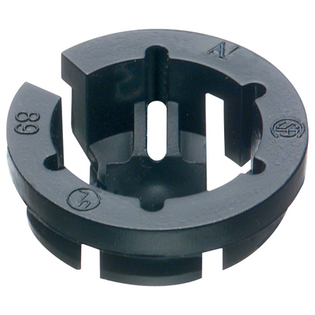 Arlington Black Button Non-Metallic Push-In Connectors