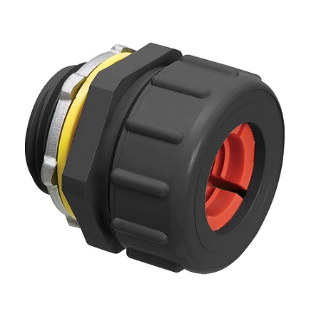 NMCG100750BL-5 Arlington Industries 1" Non-Metallic Cord Connectors - Black – Pack of 5