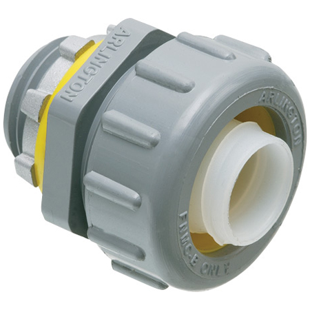 NMLT38 Arlington Industries 3/8" PVC Liquid Tight Straight Non-Metallic Connectors