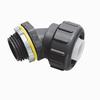 NMLT45200BL-2 Arlington Industries 2" PVC Liquid Tight 45 Degree Non-Metallic Connectors Black - Pack of 2