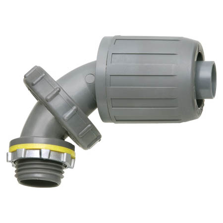 NMLT790-10 Arlington Industries 3/4" PVC Liquid Tight Zero to 90 Connectors - Pack of 10