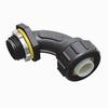 Show product details for NMLT9050BL-10 Arlington Industries " Black PVC Liquid -Tight 90 Degree Non-Metallic Connector  Pack of 10