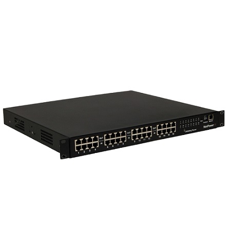 [DISCONTINUED] NPR500-16M LifeSafety Power 500W 16 Port PoE+ Managed Midspan Injector with 48V Charger