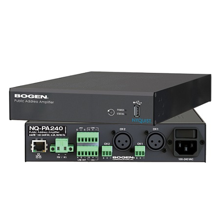 NQ-PA240 Bogen Networked Single Channel Public Address Amplifiers