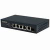 Show product details for NS-504UT-GAQ Seco-Larm 4-Port Gigabit Unmanaged PoE+ Switch