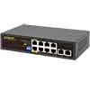 Show product details for NS-508UT-GA Seco-Larm 8-Port Gigabit Unmanaged PoE+ Switch with AI