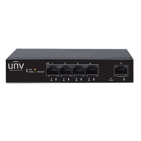 NSW2010-5GT-POE-IN Uniview 4-Port, 1 Uplink Port PoE Switch