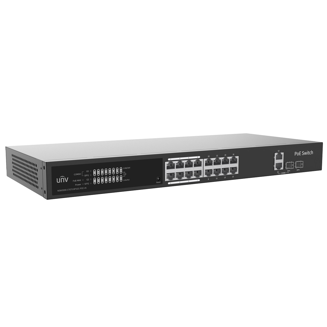 NSW3000-17GT1GP1GC-POE-IN Uniview Gigabit Cloud Management PoE Switch
