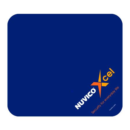 Nuvico Xcel Mousepad - Nuvico Xcel Logo Printed in Corner on an Angle - Blue