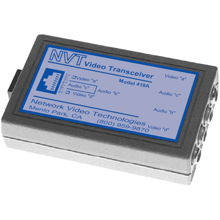 NV-418A NVT Dual Passive Audio/Video Transceiver