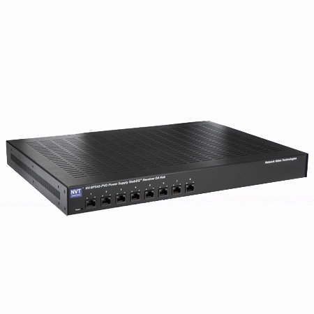 NV-8PS42-PVD NVT 8-Channel Power Supply StubEQ Active Receiver Hub