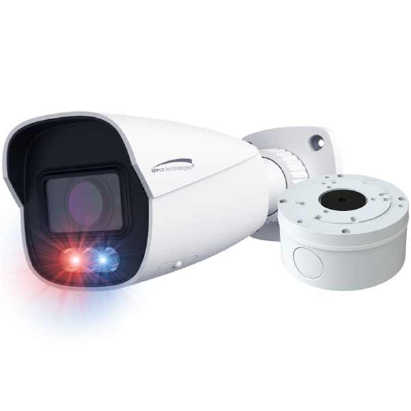 O4BDD1M Speco Technologies 2.8-12mm Motorized 30FPS @ 4MP Outdoor IR Day/Night WDR Bullet IP Security Camera 12VDC/PoE