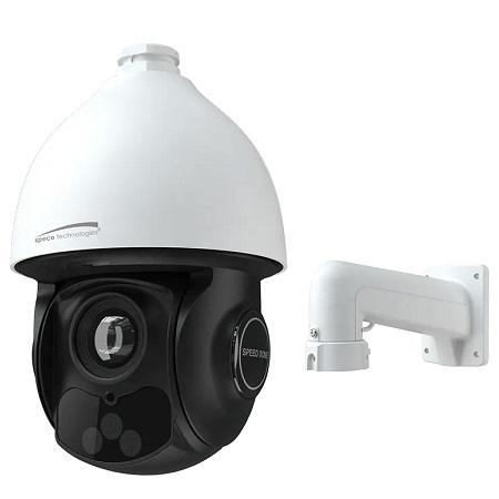 O4P25X2 Speco Technologies 4.8-120mm 25x Optical Zoom Lens 30FPS @ 4MP IR Day/Night WDR Smart Tracking and Included Wall Mount PTZ IP Security Camera 24VAC/24VDC/POE