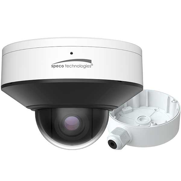 O4P3X Speco Technologies 4MP Micro Dome PTZ, 3.18mm-7.42mm Lens, 3X Optical Zoom, Auto Focus Lens, and NDAA