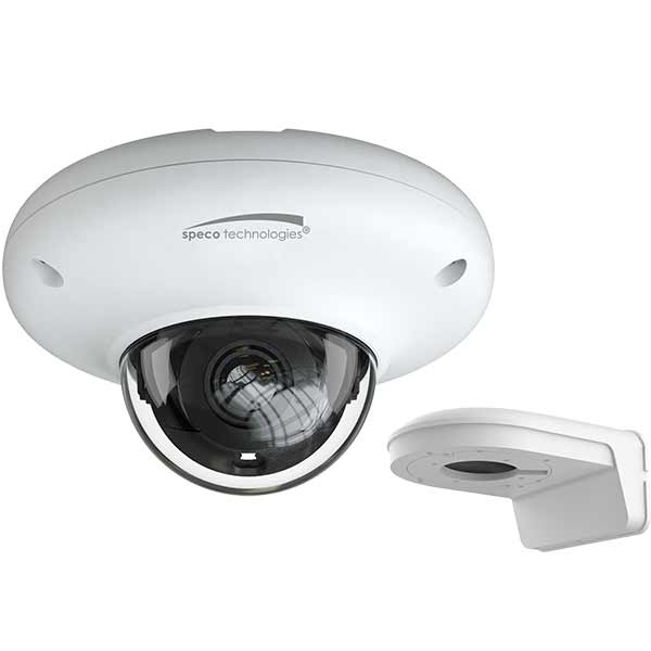 O4P4N Speco Technologies Blue Series 2.8mm 30FPS @ 4MP Outdoor IR Day/Night WDR Mini Dome IP Security Camera 12VDC/PoE