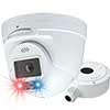 Show product details for O4TDD2 Speco Technologies 2.8mm 30FPS @ 4MP Indoor/Outdoor IR Day/Night WDR AI Audio & Visual Deterrent Turret IP Security Camera 12VDC/POE
