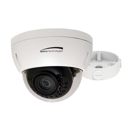 O4VLD1 Speco Technologies 2.8mm 30FPS @ 4MP Outdoor IR Day/Night WDR Dome IP Security Camera 12VDC/PoE
