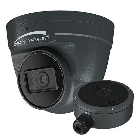O4VT2G Speco Technologies 2.8mm 30FPS @ 4MP IR Day/Night WDR Line Crossing Turret IP Security Camera 12VDC/POE