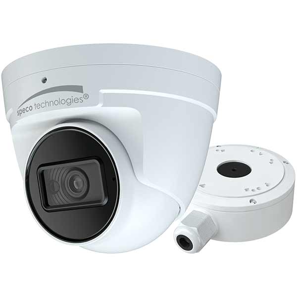 O6T1 Speco Technologies 2.8mm 30FPS @ 6MP Indoor/Outdoor IR Day/Night WDR AI Turret IP Security Camera 12VDC/POE