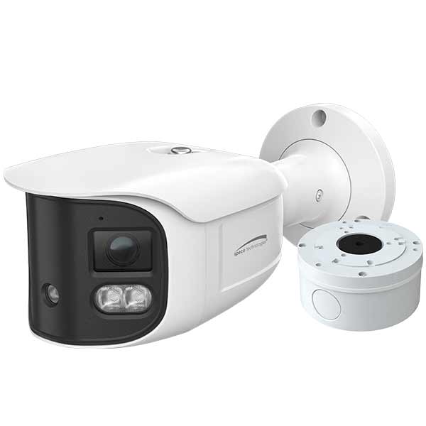 O8LMSB2 Speco Technologies 8MP 180° Multisensor IP Bullet Camera with White Light Intensifier with Junction Box