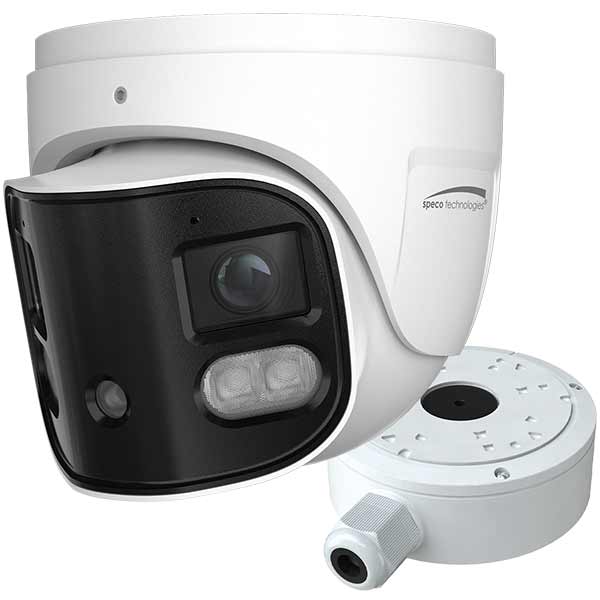O8LMST2 Speco Technologies 8MP 180? Multisensor IP Camera with White Light Intensifier with Junction Box