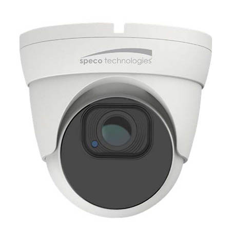 O8T1MG Silver by Speco 2.8~12mm Motorized 30FPS @ 8MP Outdoor IR Day/Night WDR Turret IP Security Camera 12VDC/PoE