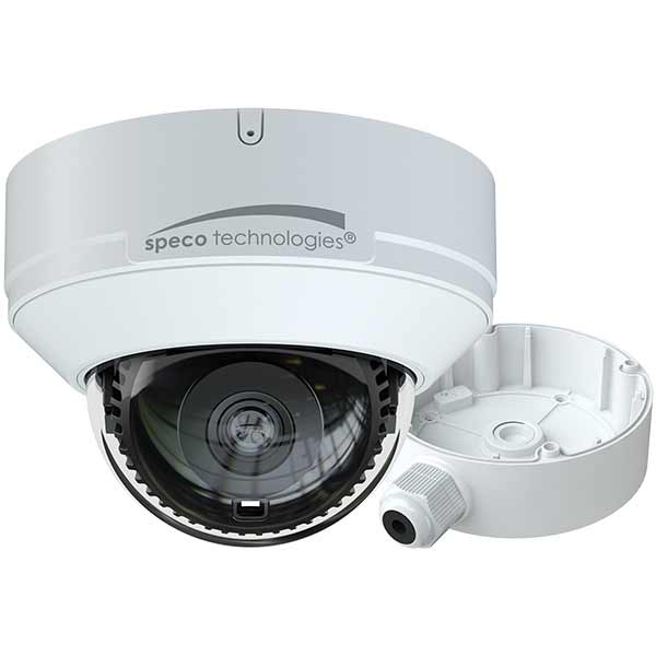O8VD3 Speco Technologies 2.8mm 20FPS @ 8MP Indoor/Outdoor IR Day/Night WDR Line Crossing & Intrusion Detection Dome IP Security Camera 12VDC/POE