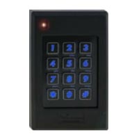P-640HA Linear HID Compatible Single-Gang Mount Keypad Proximity Reader