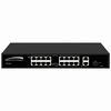 P16S182 Speco Technologies 16 Port Megabit PoE Switch with 2 Gigabit Uplink Ports - PoE 802.3at