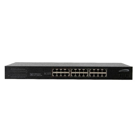P24S26G Speco Technologies 26 Port Gigabit Network Switch with 24 PoE Ports