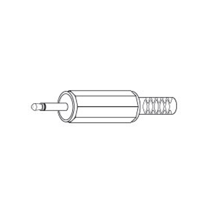 P35LX Vanco Connector 3.5mm M2C Plug Cable Metal with Strain Relief