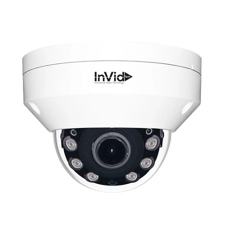 PAR-ALLDRXIRA27135BD InVid Tech 2.7-13.5mm Motorized 20FPS @ 5MP Outdoor IR Day/Night WDR Dome HD-TVI/HD-CVI/AHD/Analog Security Camera 12VDC/24VAC