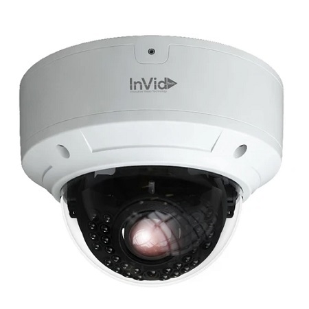 PAR-C4DRIR3312 InVid Tech 3.3-12mm Varifocal 30FPS @ 4MP Outdoor IR Day/Night WDR Dome HD-TVI/AHD Security Camera 12VDC