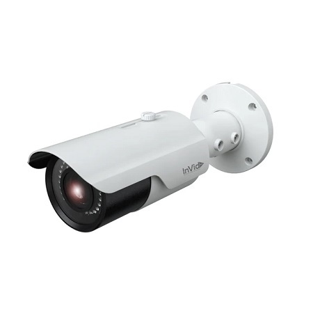 PAR-C8BIRAL2812 InVid Tech 2.8-12mm Motorized 15FPS @ 8MP Outdoor IR Day/Night WDR Bullet HD-TVI/HD-CVI/AHD/Analog Security Camera 12VDC