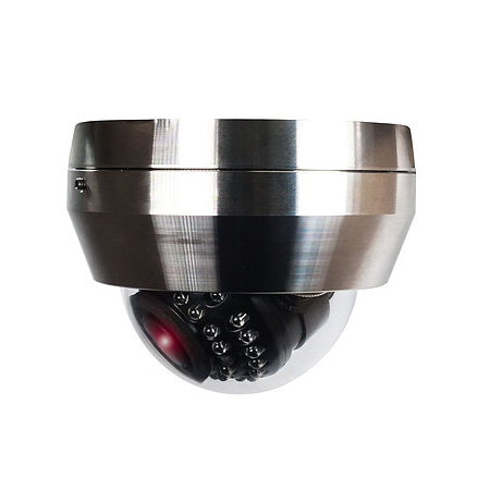 PAR-P2DRSSIRA2812 InVid Tech Paramont Series 2.8-12mm Motorized 30FPS @ 1080p Outdoor IR Dome IP Security Camera 12VDC/PoE - Stainless Steel