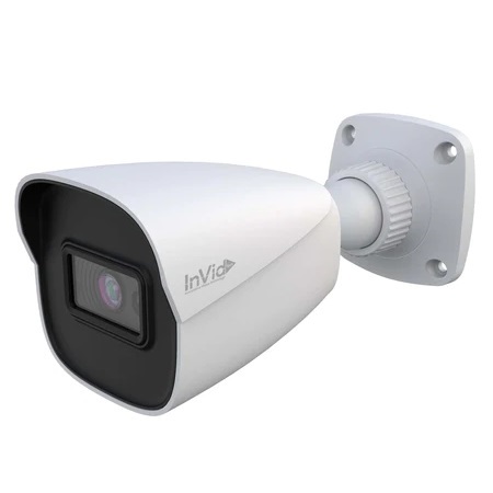 PAR-P4BIR28NH-AI InVid Tech Paramont Series 2.8mm 30FPS @ 4MP Outdoor IR Day/Night WDR Bullet IP Security Camera 12VDC/PoE
