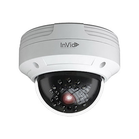 PAR-P4DRIR28 InVid Tech 2.8mm 30FPS @ 2592 x 1520 Outdoor IR Day/Night WDR Dome IP Security Camera 12VDC/PoE