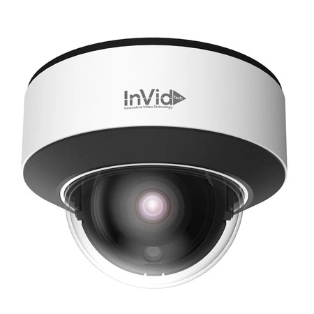 PAR-P5DRIR28N InVid Tech 2.8mm 30FPS @ 5MP Outdoor Day/Night WDR Dome IP Security Camera 12VDC/PoE