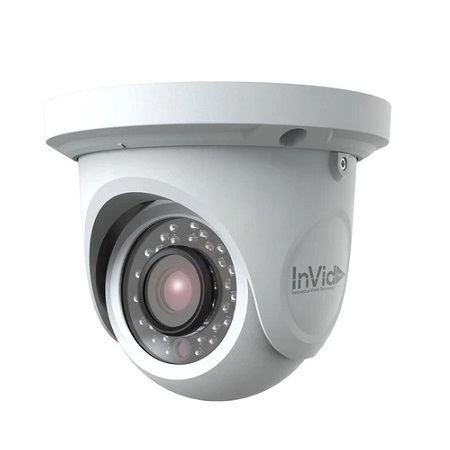 PAR-P5TXIR36 InVid Tech 3.6mm 30FPS @ 5MP Outdoor IR Day/Night WDR Turret IP Security Camera 12VDC/PoE